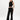 Chino Flare Pant in Black - Omorfi