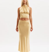 Betsy Skirt in Gold - Omorfi Fashion