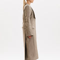Manteau Profile Coat in Grey - Omorfi Fashion