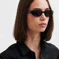 Valentina Sunglasses in Black - Omorfi