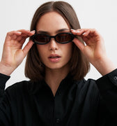 Valentina Sunglasses in Black - Omorfi